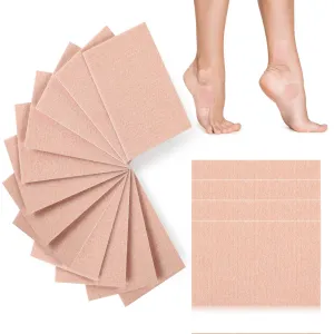 12 Pcs Moleskin Tape Flannel Adhesive Pads Moleskin for Foot, Blister Plasters for Feet Blister Prevention Moleskin Foot Cushions and Pads for Heel, Toe, Pain Relief