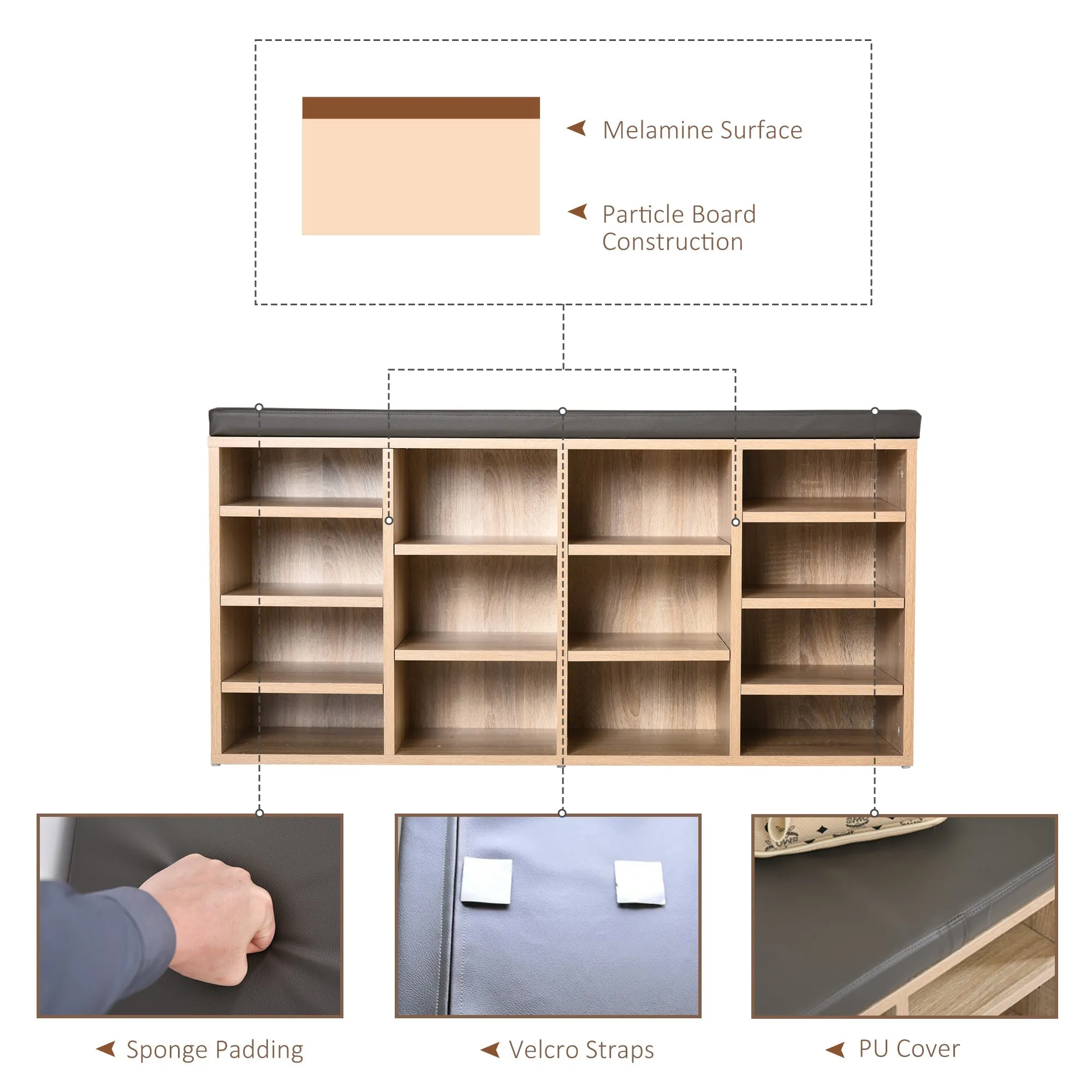 14-Shelf Shoe Storage Unit