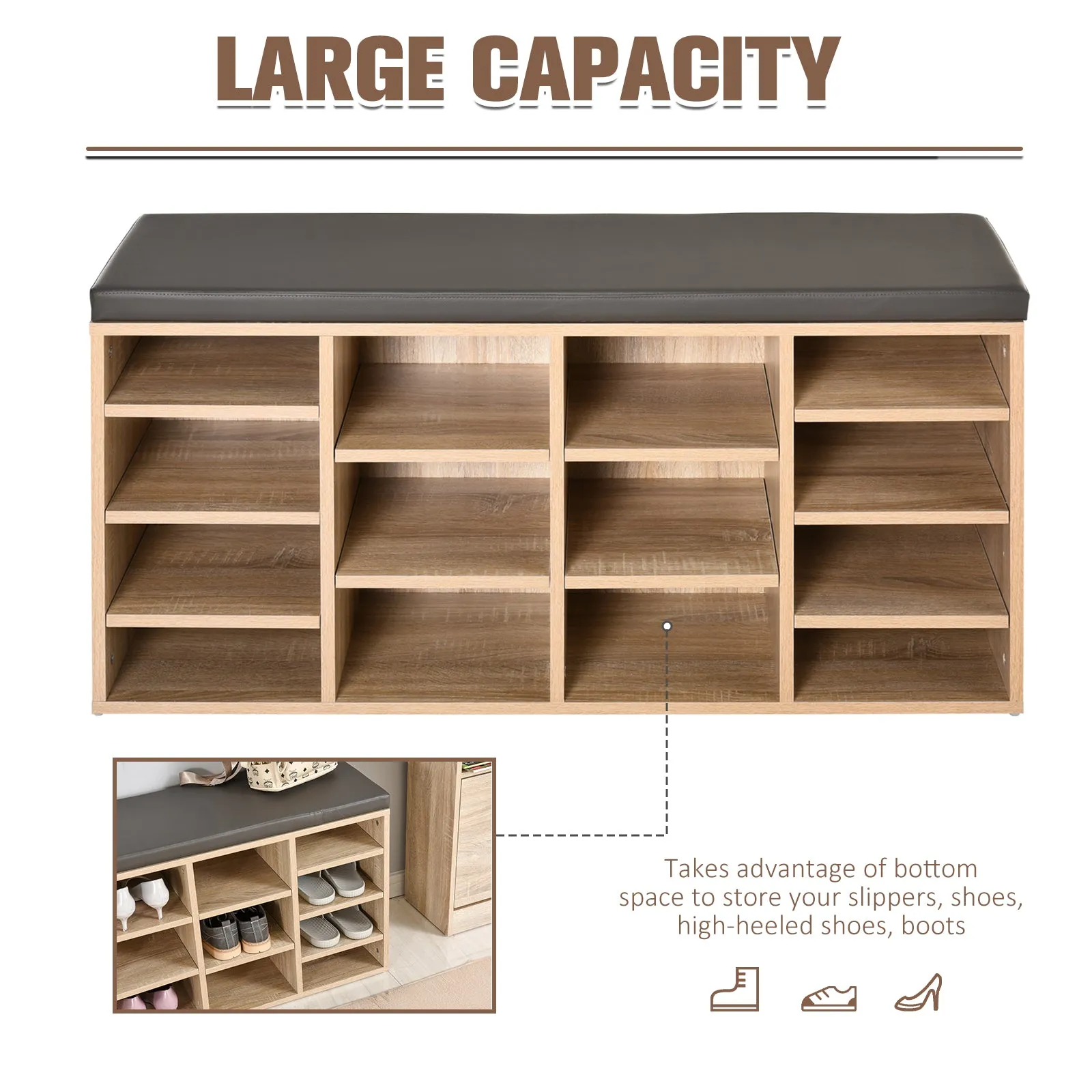 14-Shelf Shoe Storage Unit