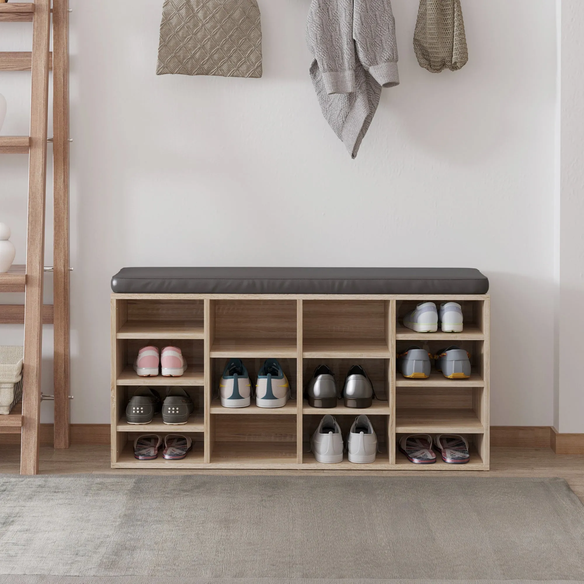 14-Shelf Shoe Storage Unit