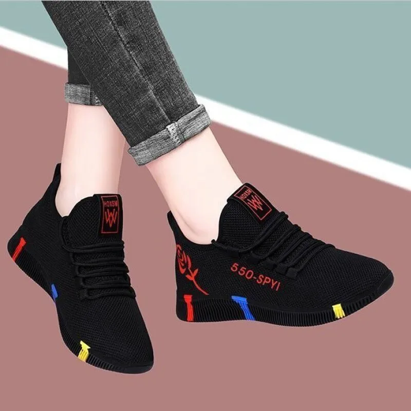 2020 Fashion Women Casual Shoes Breathable Air Mesh Walking Shoes Light Soft Sneakers Women Trainers Outdoor Vulcanized Shoes