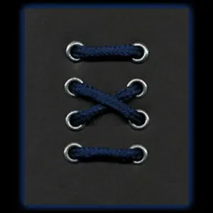 3-4 Eyelet Navy Blue Round Laces (60 cm / 24 in)