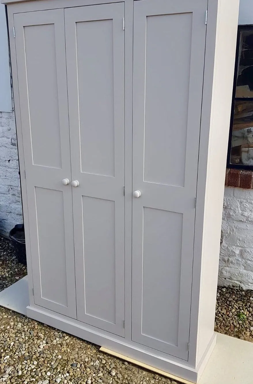 **3 Door Larder/Hall for Kitchen items, Craft, Toys, Utility Room, Office Storage Cupboard (35 cm deep) OPTION 3 with EXTRA TOP BOX Storage