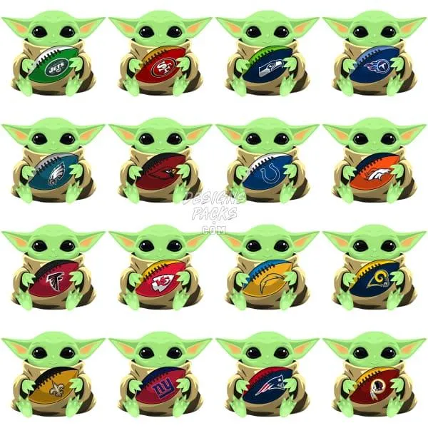 32 BABY Serie Football Designs Bundle PNG