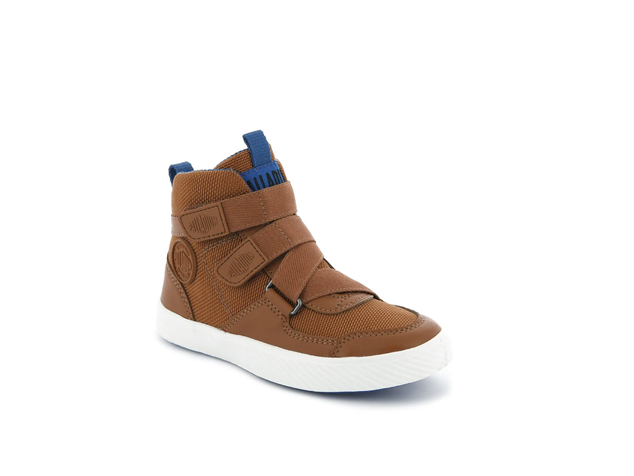 56024-296-M | PALLASTREET MID ST | LEATHER BROWN/SNORKEL BLUE/MARSHMALLOW