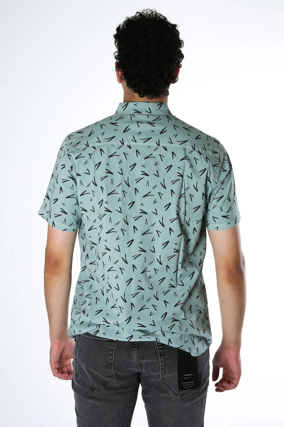 Accent Short Sleeve Shirt Green