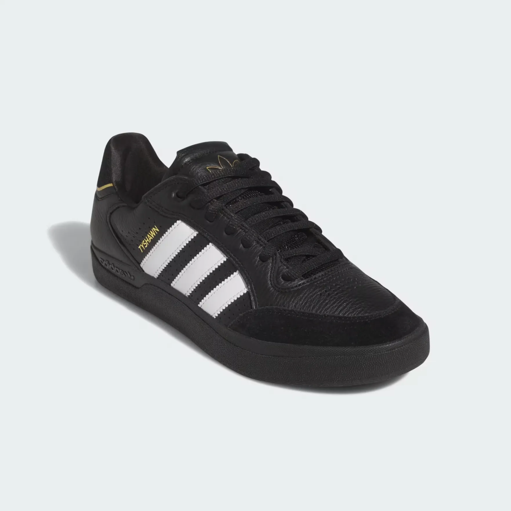 ADIDAS TYSHAWN LOW CORE BLACK / CLOUD WHITE / GOLD METALLIC