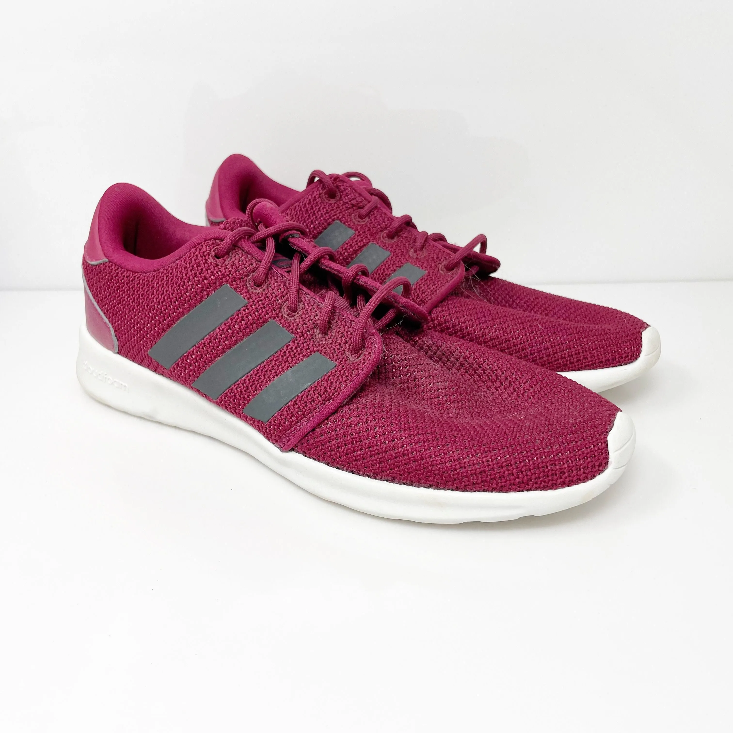 Adidas Womens QT Racer BB7311 Red Running Shoes Sneakers Size 7.5