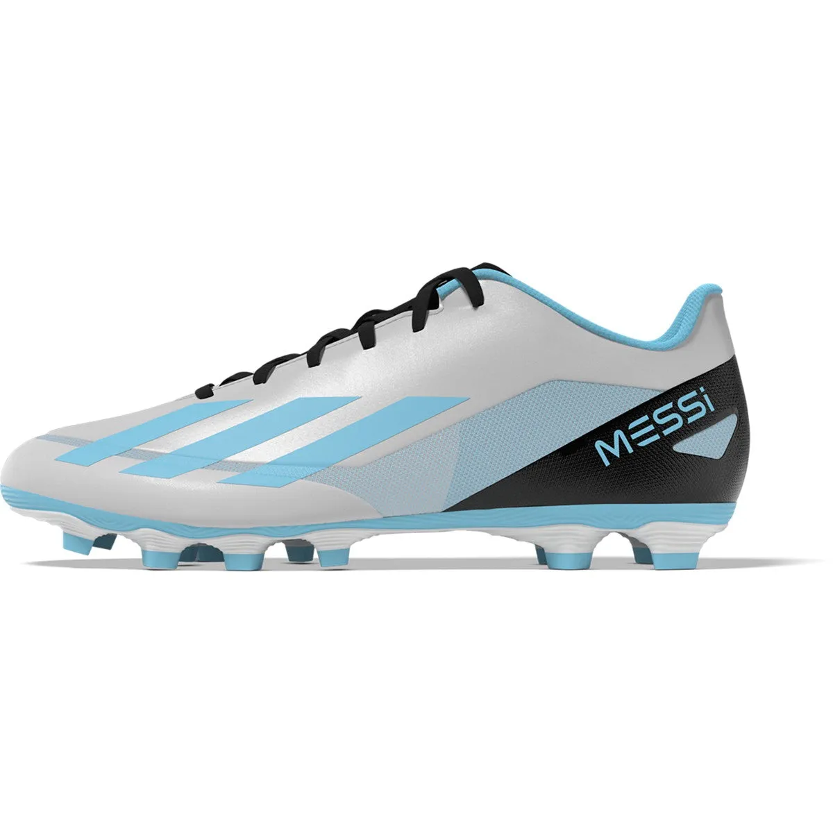 adidas X CrazyFast Messi.4 Flexible Soccer Cleats IE4072 Silver/Blue/Black