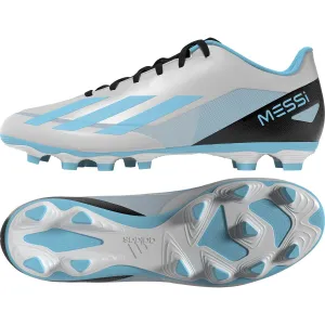 adidas X CrazyFast Messi.4 Flexible Soccer Cleats IE4072 Silver/Blue/Black