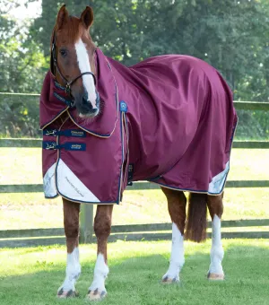 Akoni 0g Turnout Rug with Classic Neck Cover Wine