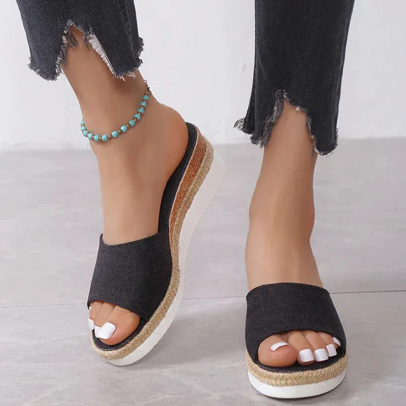 AMOZAE- - Summer Rimocy Casual Wedge Slippers