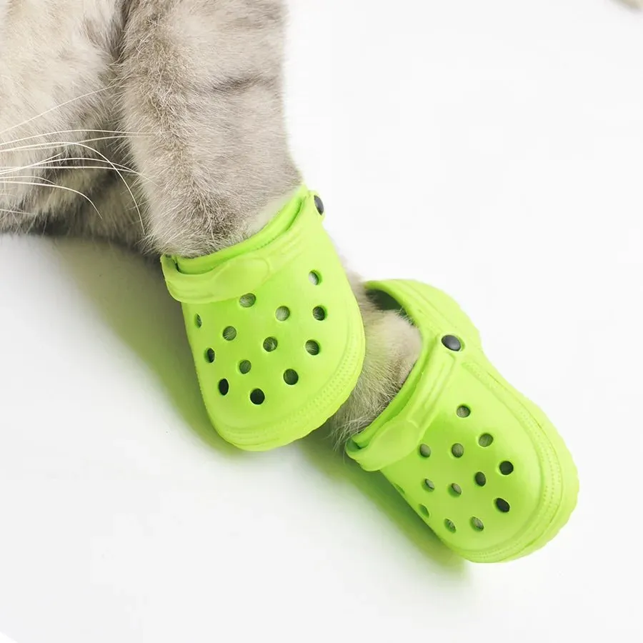 AnniePaw 2 Pcs Cute Pet Anti-Skid Sandals - Breathable Summer Shoes