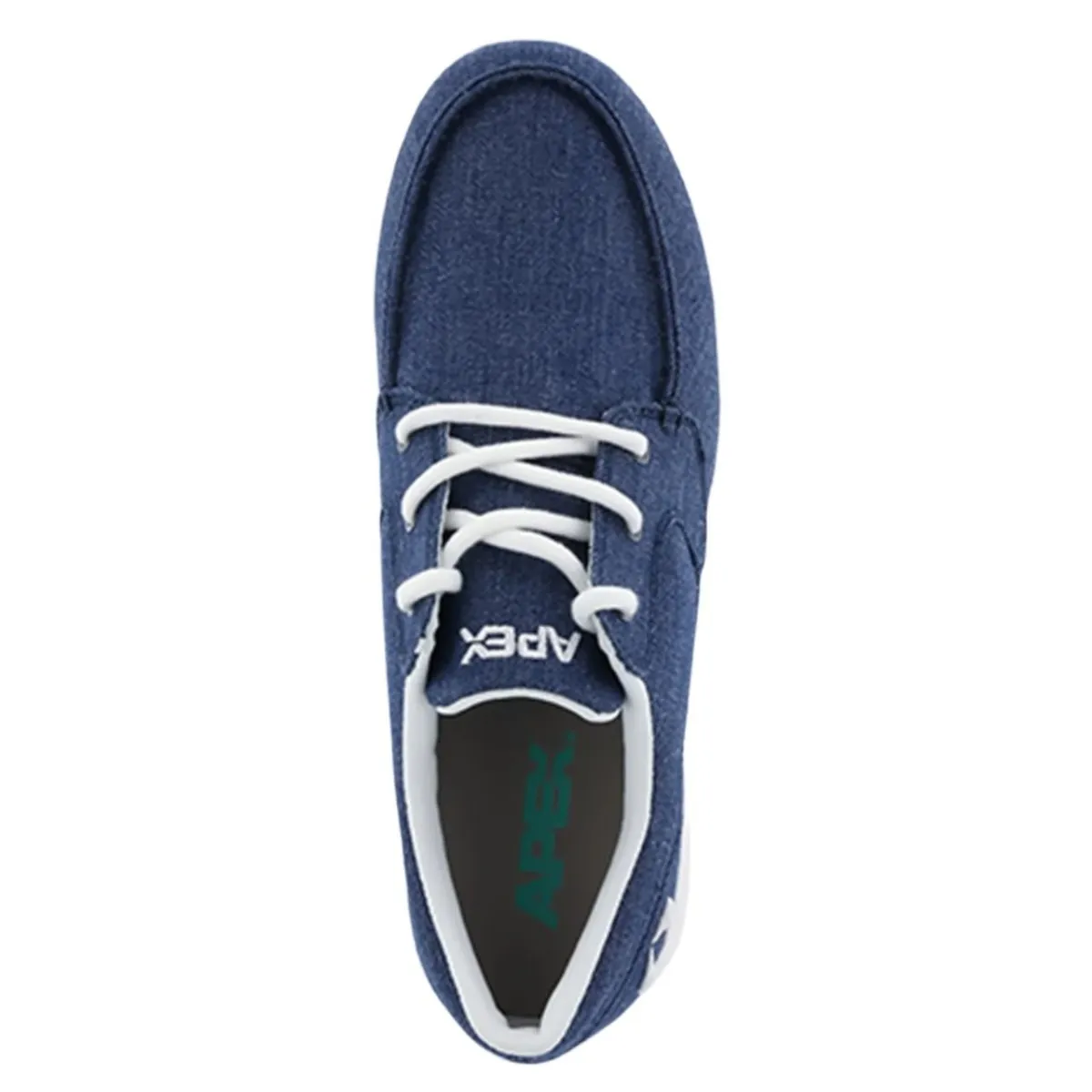 Apex X2240W Women's Moc Toe Lace Canvas In Navy