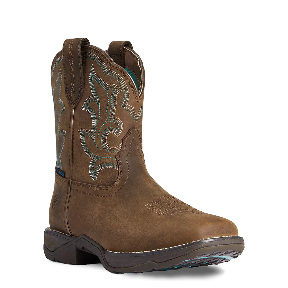 Ariat Ladies Anthem Shortie II Waterproof Brown Boots 10038966