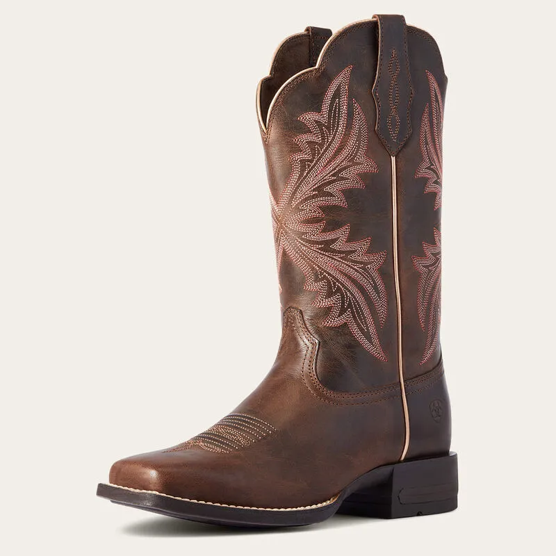 Ariat® Women's "West Bound" Western Boots - Sassy Brown