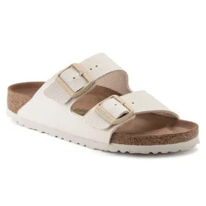 Arizona Vegan- The Birkenstock Signature Double Band Sandal in Eggshell