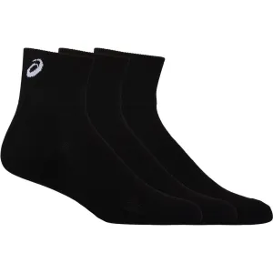 ASICS EASY QUARTER 3P SPORT SOCKS BLACK