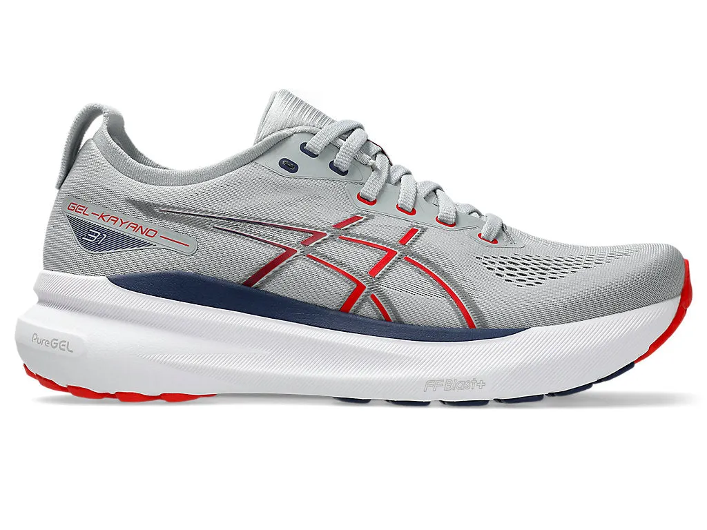 Asics Mens Gel Kayano 31- Piedmont Grey/Firery Red (1011B867-021)