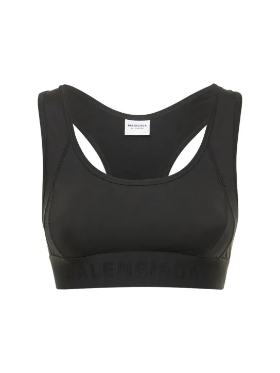 Balenciaga   Stretch tech jersey sports bra 