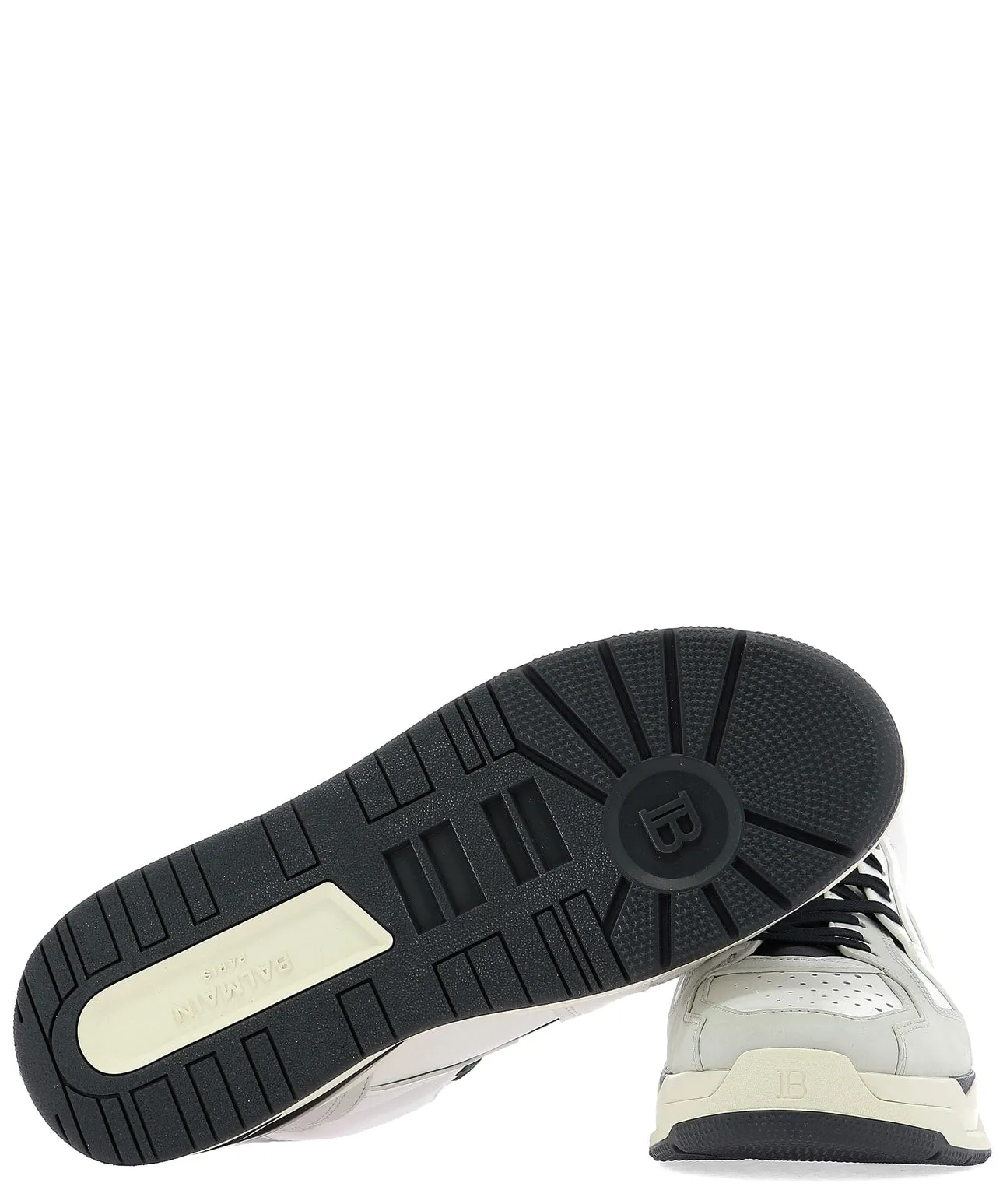 Balmain B-Ball Logo High-Top Sneakers