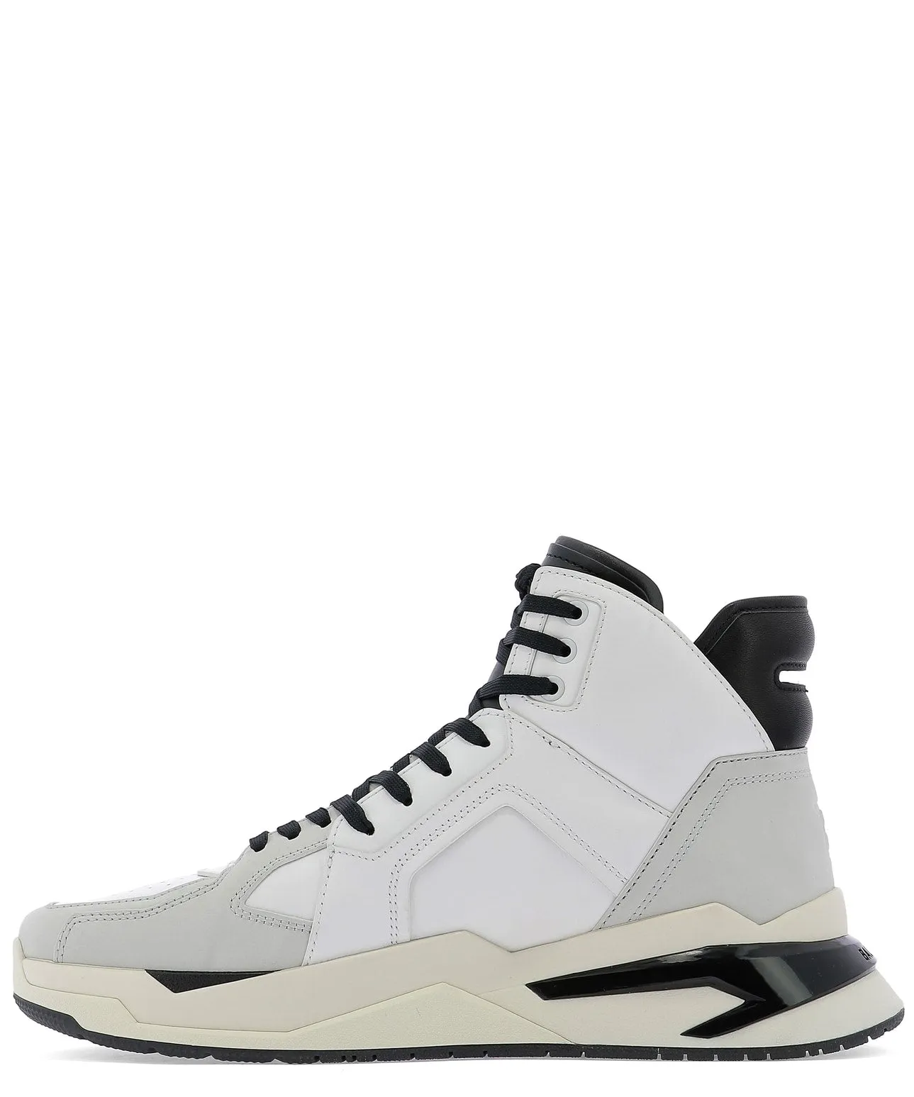 Balmain B-Ball Logo High-Top Sneakers