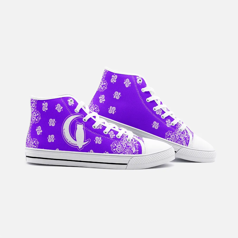 BANDANA GRAPES Unisex High Top Canvas Shoes