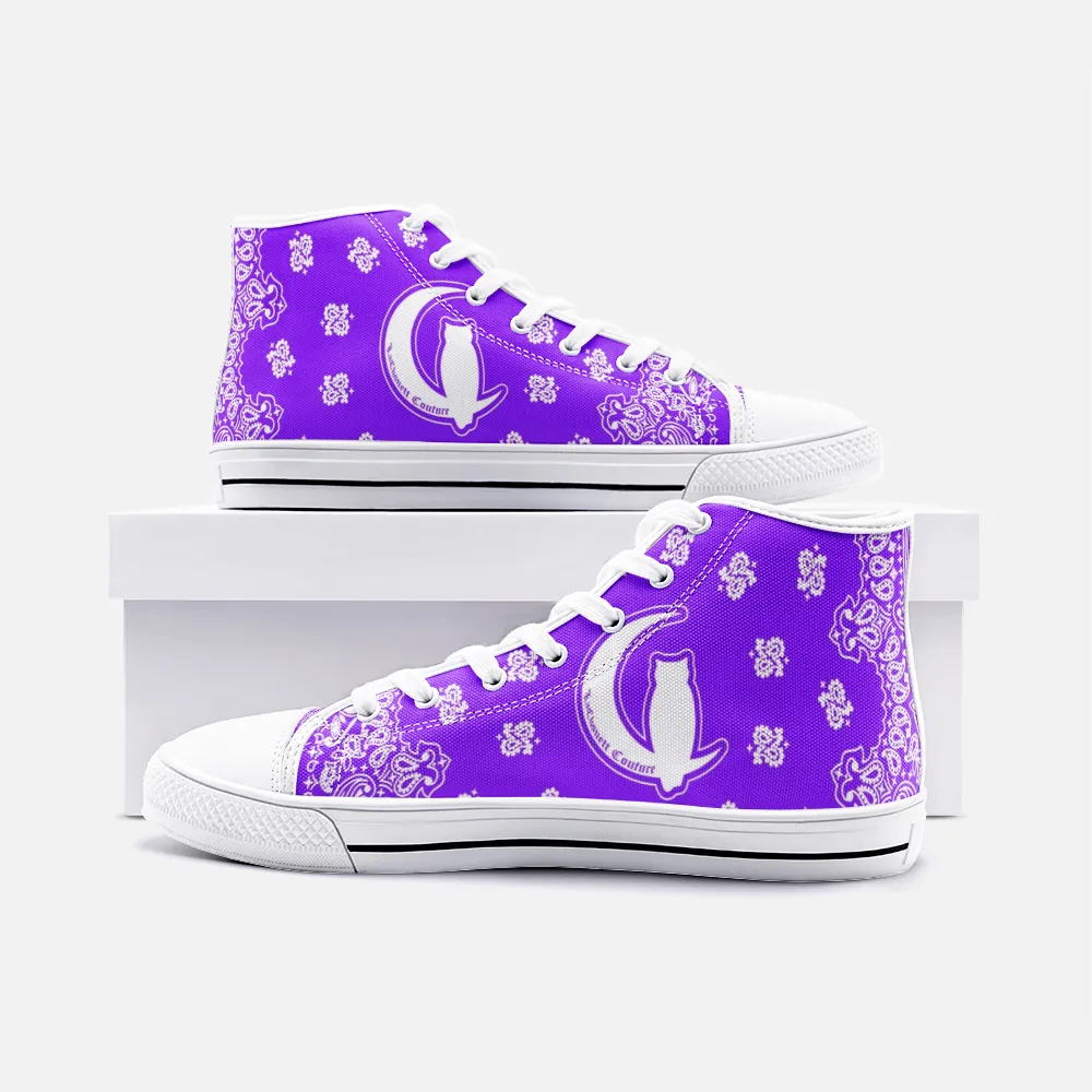 BANDANA GRAPES Unisex High Top Canvas Shoes