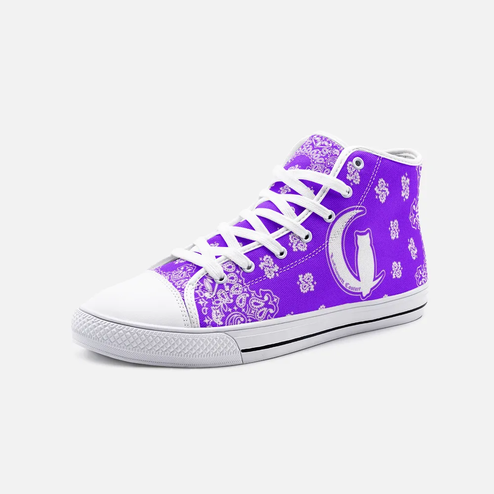 BANDANA GRAPES Unisex High Top Canvas Shoes