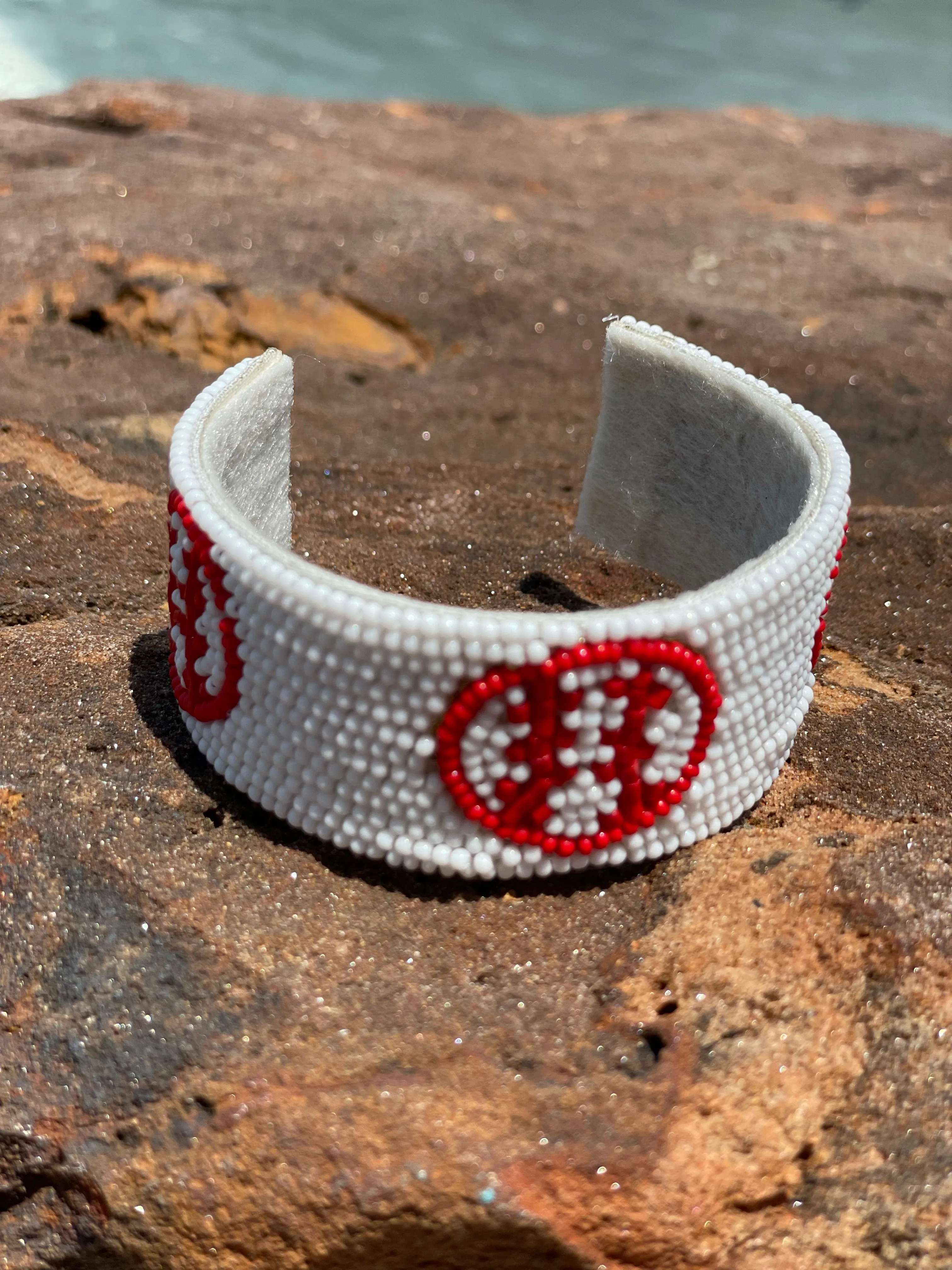 Beaded Sports Cuffs