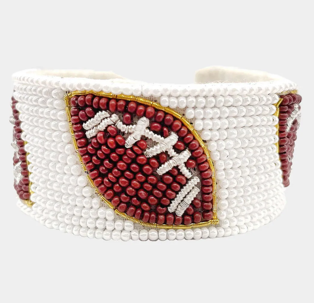 Beaded Sports Cuffs