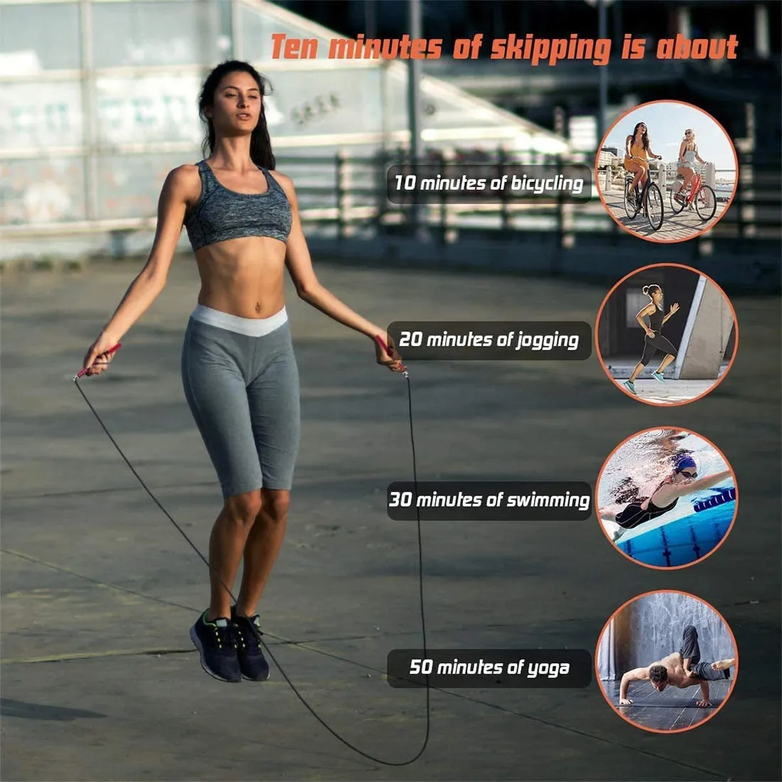 Bearing Skipping Rope Jump Rope Crossfit Men & Women Workout Equipment