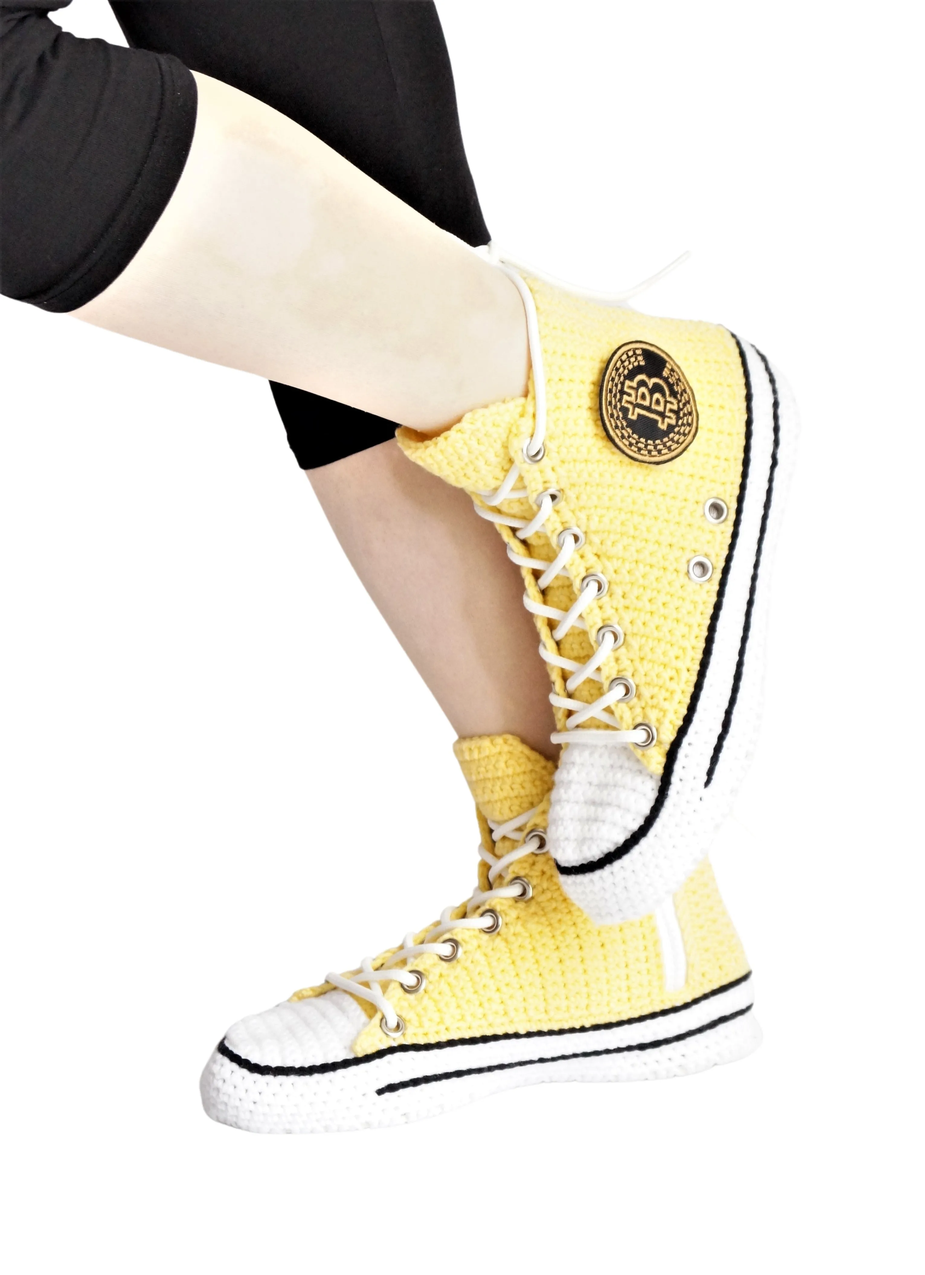 Bitcoin Converse Sneakers Slippers Chuck High Tops Plush Shoes