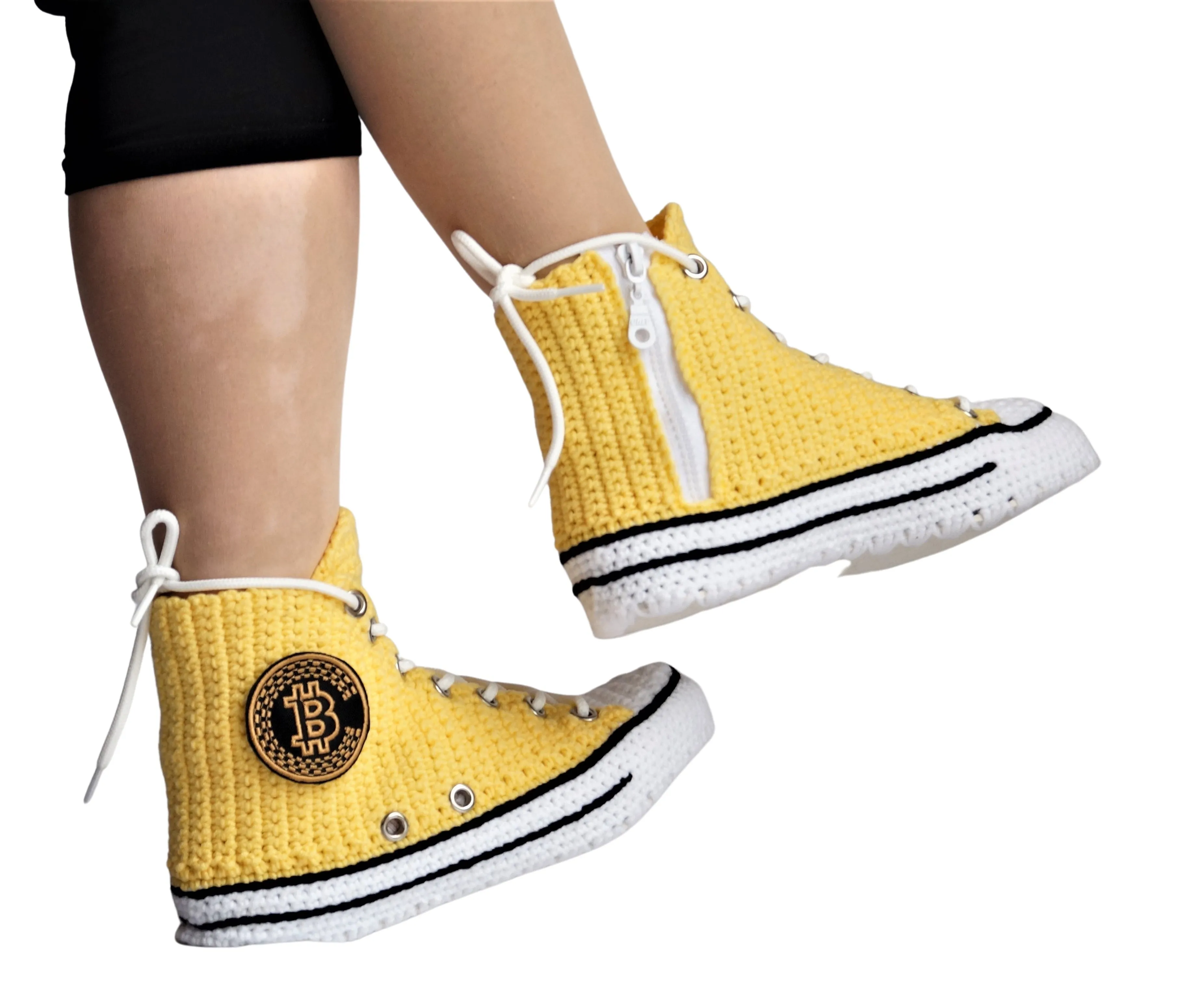 Bitcoin Converse Sneakers Slippers Chuck High Tops Plush Shoes