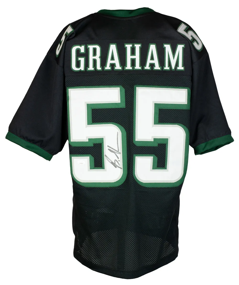 Brandon Graham Philadelphia Signed Black Football Jersey JSA ITP