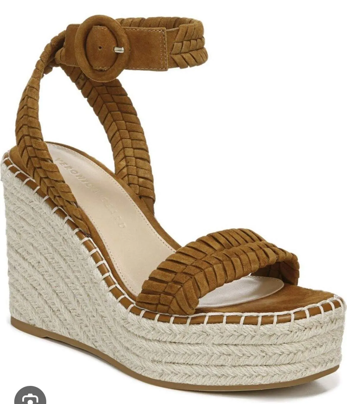 Brown Suede Wedge