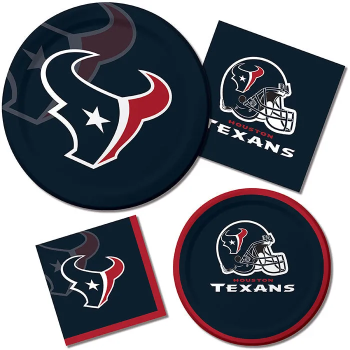 Bulk Houston Texans Paper Dinner Plates (96 per Case)