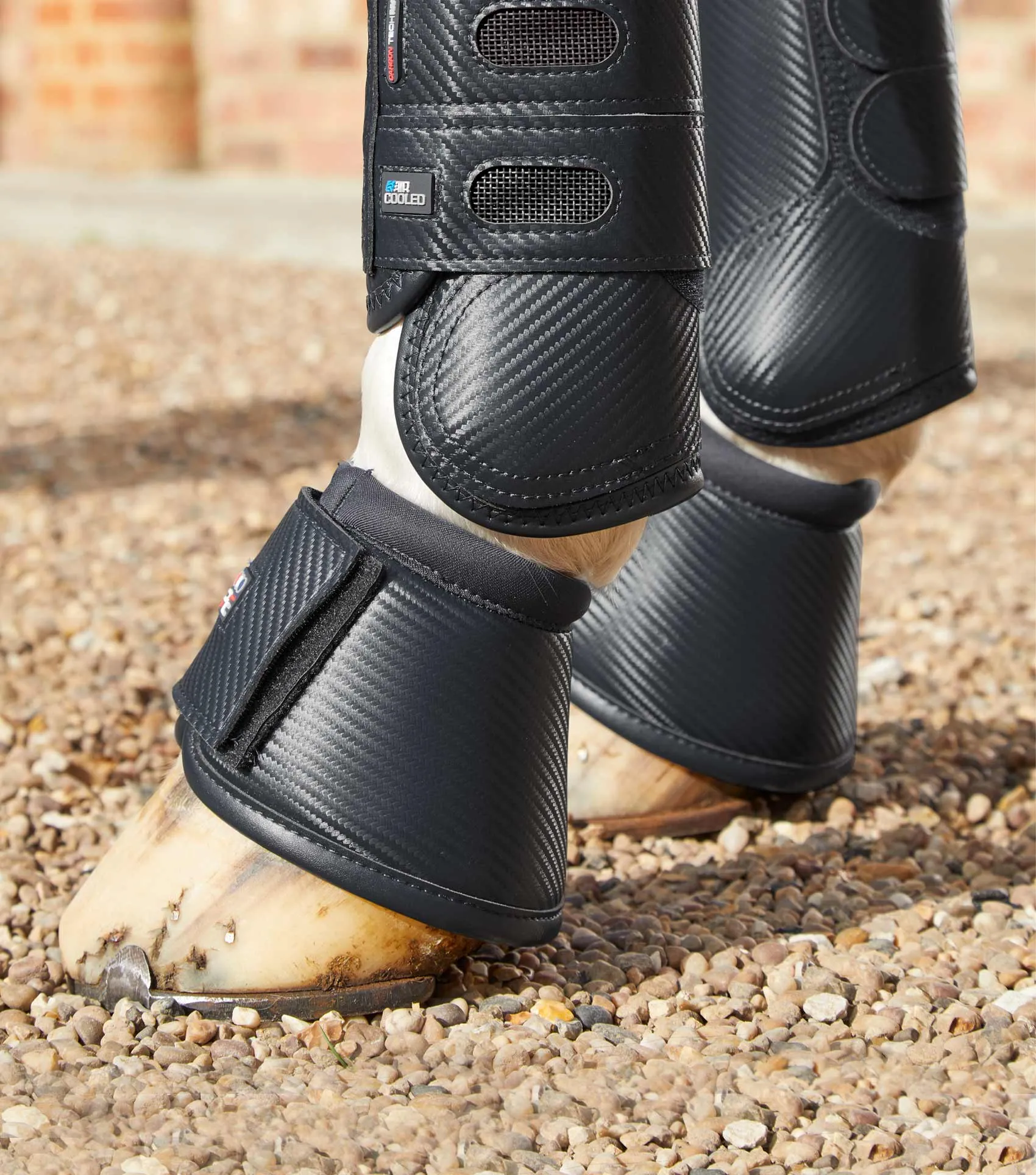 Carbon Wrap Over Reach Boots Black