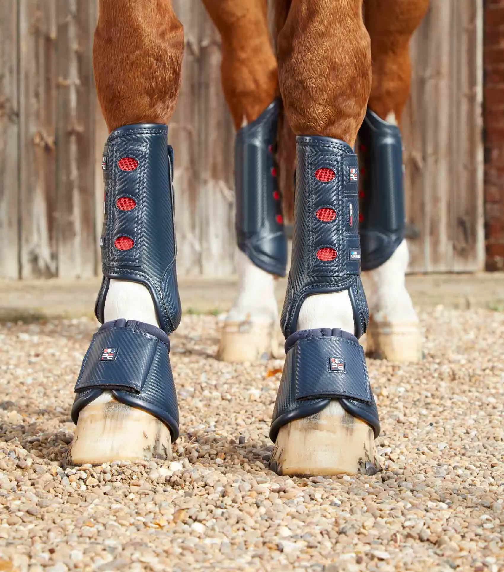 Carbon Wrap Over Reach Boots Navy