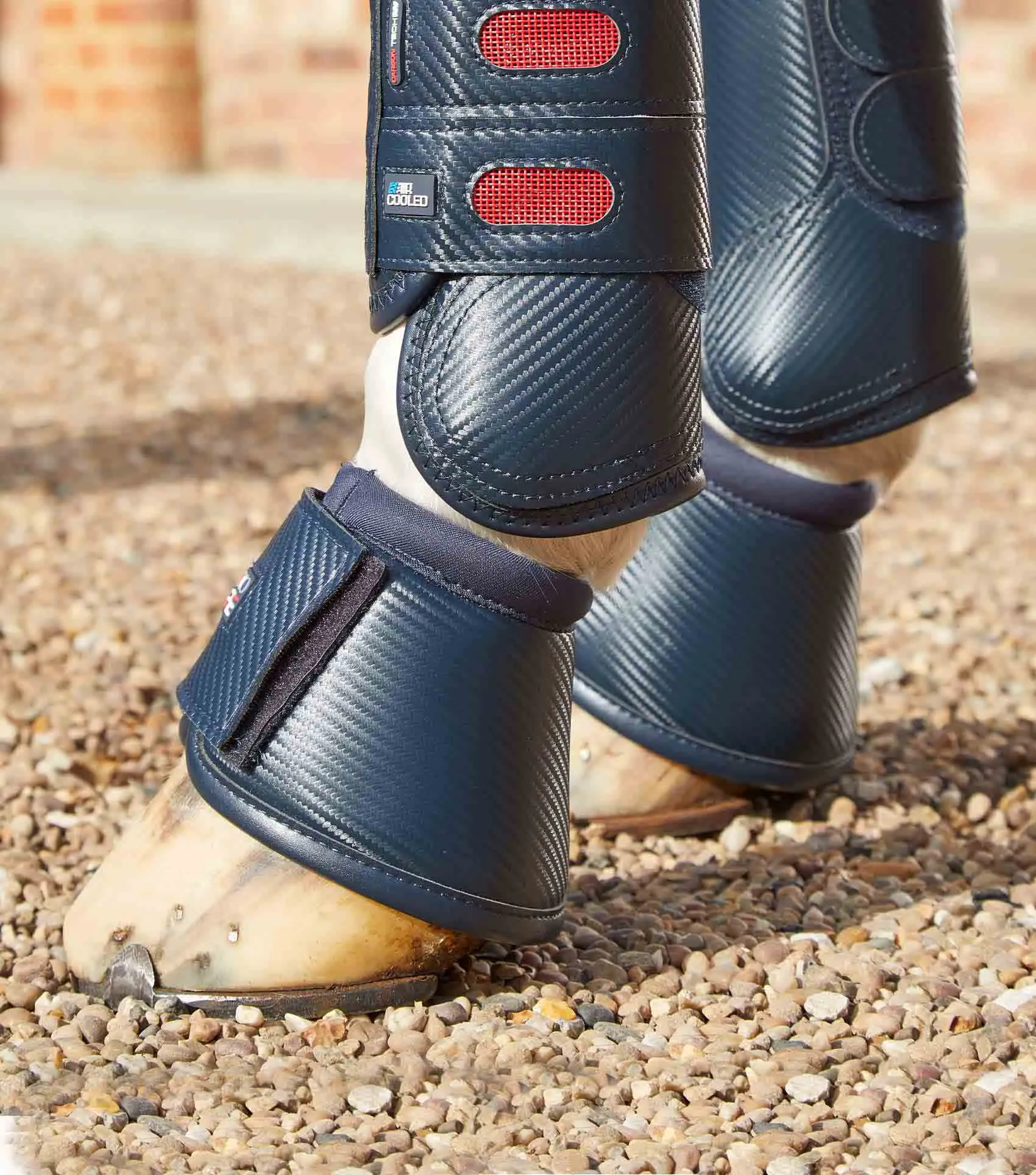 Carbon Wrap Over Reach Boots Navy