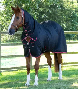 Combo Buster Waffle Horse Cooler Rug Black