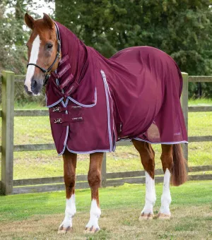 Combo Mesh Air Fly Rug with Surcingles Wine