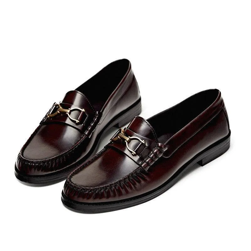 Comfortable Cow Leather Slip-On Shoes