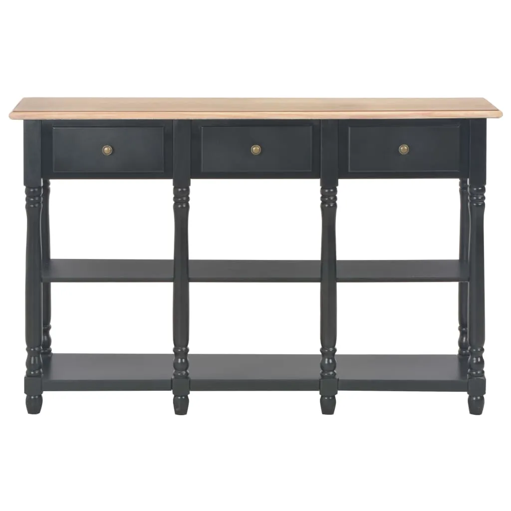 Console Table Black 120x30x76 cm MDF