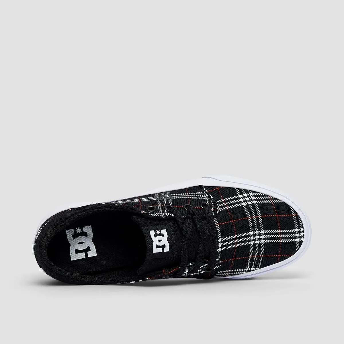 DC Trase Shoes - Black/Plaid - Womens