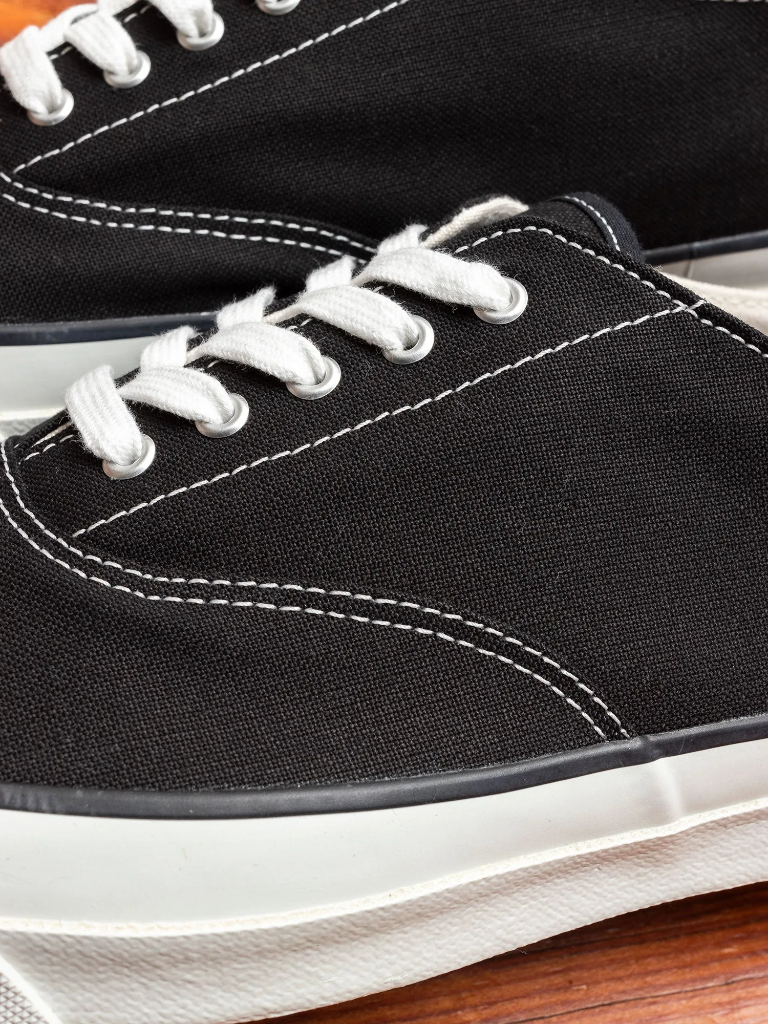 Deck Canvas Sneaker in Black