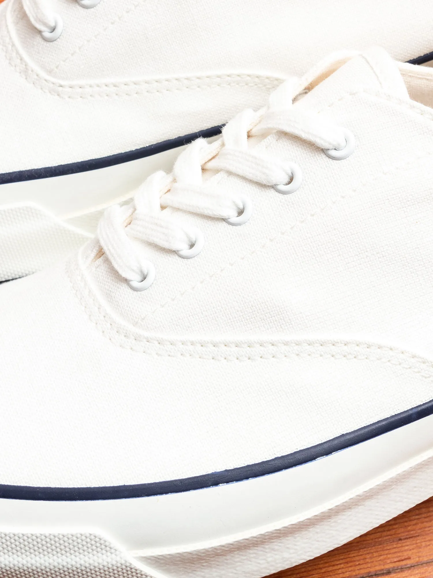 Deck Canvas Sneaker in White