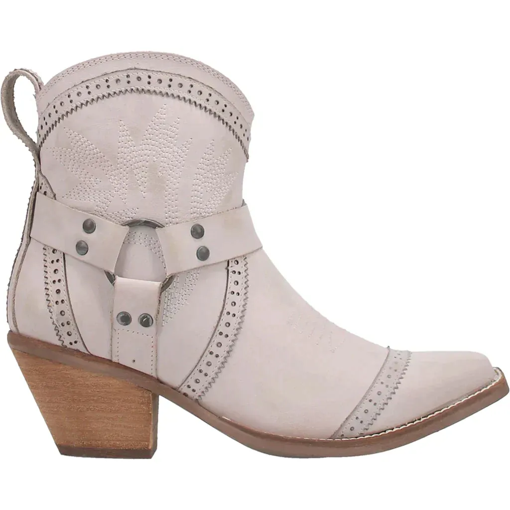 DINGO GUMMY BEAR LEATHER OFF WHITE BOOTIE STYLE DI747WH7