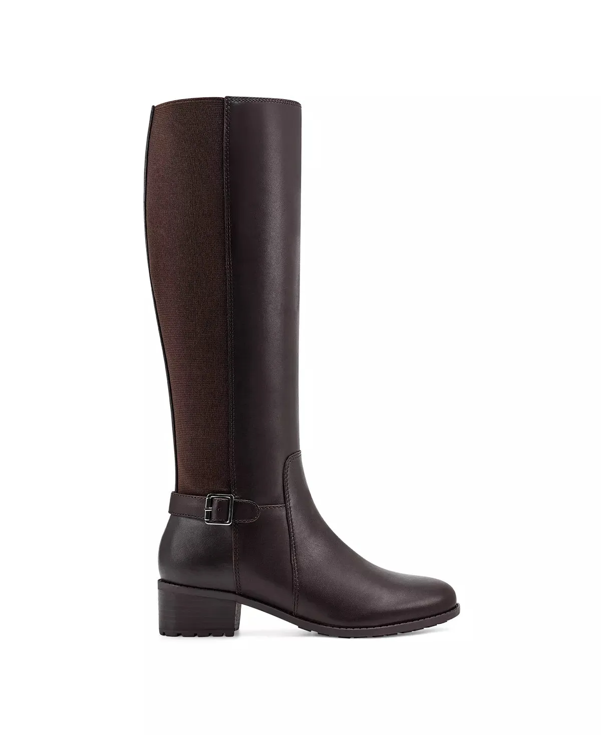 Easy Spirit Chaza Tall Boots - Dark Brown