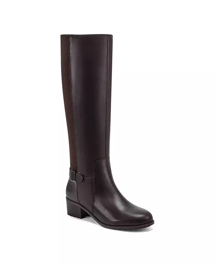 Easy Spirit Chaza Tall Boots - Dark Brown